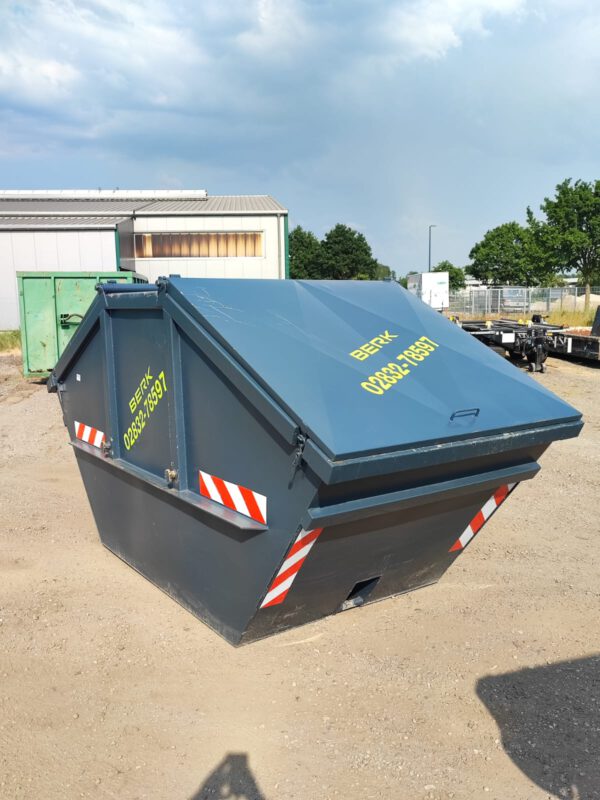 BERK Recycling - 10 m³ Absetzcontainer mit Deckel